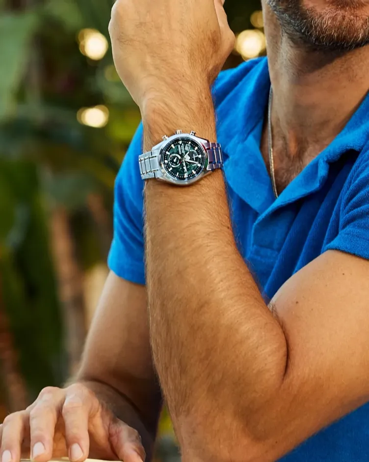 Tsuki-yomi A-T Green Dial Super Titanium Bracelet BY1010-57X | CITIZEN Tsuki-yomi A-T Green Dial Super Titanium Bracelet BY1010-57X | CITIZEN